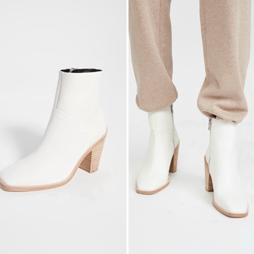 Rag & Bone White Ankle Boots - Picture 4 of 9